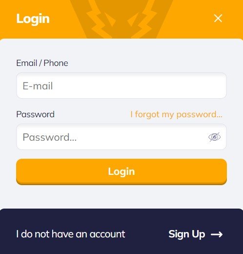 Valor casino login process