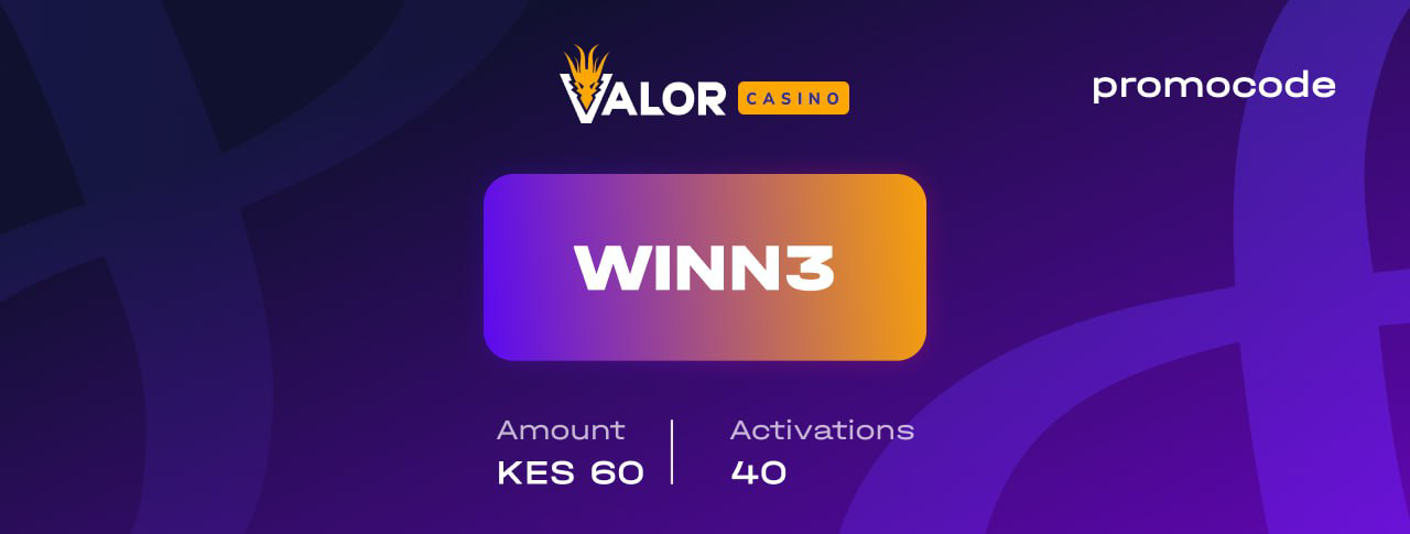 Valor Casino Promo Code WINN3